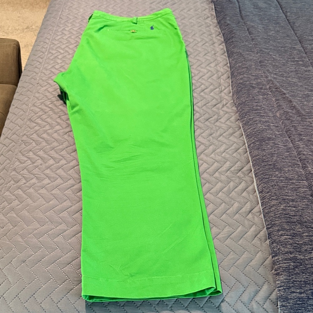 Big And Tall Polo By Ralph Lauren Chinos Bright Green. View 3